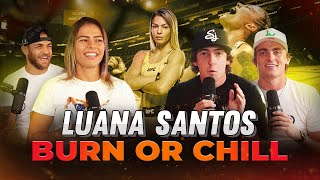 Luana Santos UFC Dance Rising UFC Star Luana Santos talks UFC 305  Burn or Chill Episode 10 [upl. by Nodnalb]