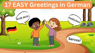 17 Greetings in German 🇩🇪  German for Beginners  KidsGerman [upl. by Germana]