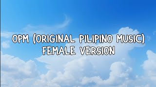 OPM  Original Pilipino Music Female version sining dilaw bestcover 2024 jhamlyrics opm [upl. by Ruenhcs]