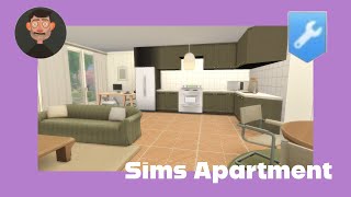 i built an apartment in the sims using only 1 cc pack [upl. by Wilt]