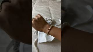 Dior jewelry unboxing Dior pearl bracelet hoop earrings  Dior ring luxuryhaul luxuryjewelry [upl. by Aemat]