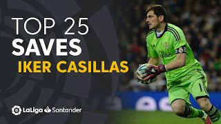 ¡Gracias Iker  TOP 25 SAVES Iker Casillas en LaLiga Santander [upl. by Irb42]