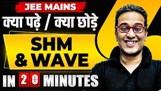 Complete SHM amp WAVE in just 20 MINUTES  JEE Main 2024 [upl. by Aicelf432]