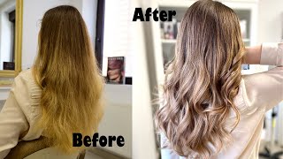 Hair toning with PRAVANAExpress Tones [upl. by Hsekar100]