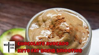 Chocolate Avocado Keto Fat Bomb Smoothie [upl. by Lednar]