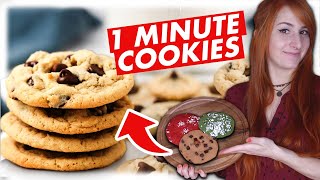 1 Minute Mikrowellen Cookie  3 schnelle amp einfache Rezepte 🍪 [upl. by Ahsiekram]