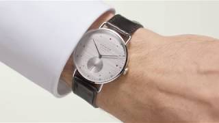 NOMOS Glashutte Metro Neomatik 39mm Silvercut Watch [upl. by Paris]