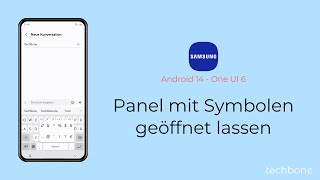 Panel mit Symbolen auf der Tastatur geöffnet lassen  Samsung Android 14  One UI 6 [upl. by Salim705]