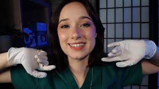 ASMR Caring Southern Doctor Exam amp Questions  Eyes Open➡️Eyes Closed  Night Nurse  Typing [upl. by Gere]