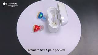 Overthecounter OTC micro cic rechargeable hearing aids in Ear For Seniors Amplifier Earsmate G19 [upl. by Charmian]