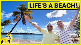 PampO Arvia  STUNNING beach in Martinique Vlog 4 [upl. by Dray]