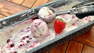 Weltbeste Joghurt Eis mit Beeren ohne Eismaschine  fruchtig amp cremig [upl. by Hunter]