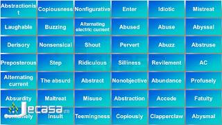 English Vocabulary  Lesson 6  Abstract Abundance Accede Abyssal Abundantly Abuzz  Synonyms [upl. by Ardnuhsed300]