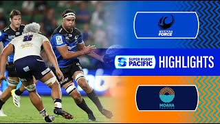 Super Rugby Pacific 2024  Force v Moana Pasifika  Round 4 Highlights [upl. by Ginni]