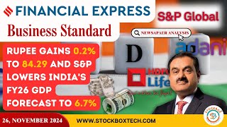 🔴Business Standard Analysis  Nov 26 2024  SampPs forecast GovtInflation AppleEV RupeeDollar [upl. by Llecrup479]