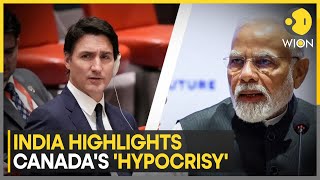 India Lambasts Canada For Hypocrisy Towards Freedom Of Speech  Latest News  WION [upl. by Hoye556]