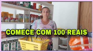 Comece Seu ESTOQUE DE ALIMENTOS COM 100 REAIS [upl. by Nekcarb]