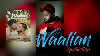 Waalian  Harnoor  Guitar Cover  TABS  Viral Punjabi Song [upl. by Callery]