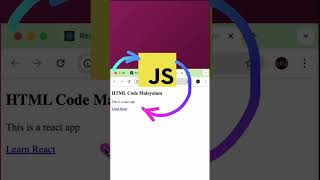 JSX  React  JavaScript  Code Malayalam  javascript coding programming reactjs jsx [upl. by Waldos]