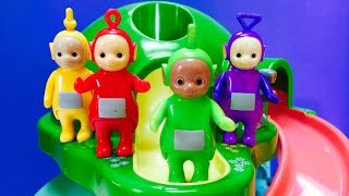 Teletubbies Ride Down Mini Dome Slide Toy [upl. by Rod186]