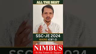 All The Best SSC JE 2024 MAINS Aspirants By Narsingh Sir  NIMBUS Learning amp Engineers Academy [upl. by Otte]