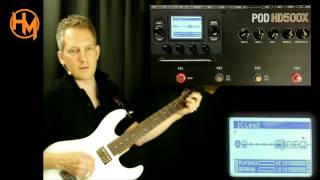 Line 6 POD HD500x How to create crunch lead and dual patches [upl. by Hagile749]