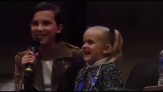 Millie Bobby Browns And Her Sister Ava Best Cute Moments  NEW 2018 [upl. by Mailliwnhoj]