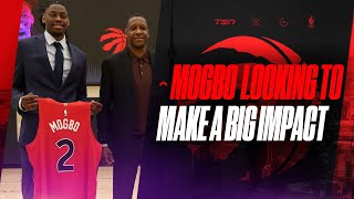 Mogbo describes relationship with Barnes advice he has received from Raptors [upl. by Hrutkay]