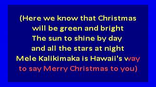 Bing Crosby and Andrews Sisters  Mele Kalikimaka Hawaiian Christmas Song karaoke [upl. by Gipson]