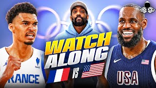 France vs USA LIVE  2024 Olympic Basketball Final Watch Along and Highlights with RANTS [upl. by Ines]