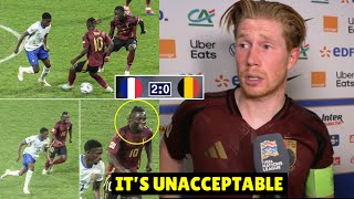 Kevin de Bruyne Blasts Belgium Teammates After 20 Defeat vs France in Nations League [upl. by Enyawed]