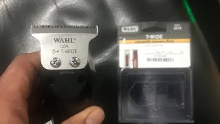 Cordless Wahl Detailer replica with the New Wahl T Wide Blade [upl. by Anak]