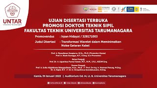 Sidang Promosi Doktor Teknik Sipil Untar  Irpan Hidayat  Kamis 19 Januari 2023 [upl. by Mcnully]