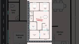 26×46 house plan housedesign house houseplan home [upl. by Battat683]