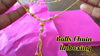 Gold Ball Chain Unboxing  Asmr Unboxing [upl. by Letnwahs533]