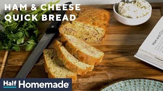 Ham and Cheese Quick Bread  HalfHomemade [upl. by Bennet]