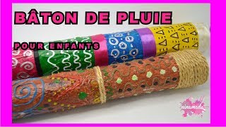 DIY Bâton De Pluie Spécial Enfants  Rain Stick For Kids [upl. by Rollecnahc173]