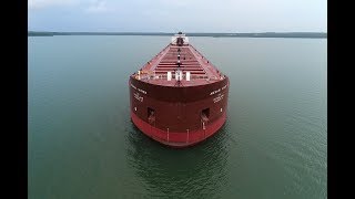 Shipping On The Great Lakes A Birds Eye View 2017 [upl. by Brost419]