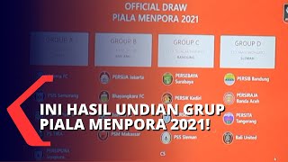 Pengundian Grup Piala Menpora 2021 Grup B Jadi Sorotan [upl. by Yzdnil]