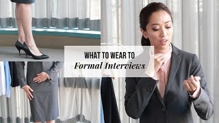 What To Wear To An Interview  Business Formal Attire for Women [upl. by Jedlicka255]