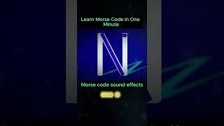 One minute to learn Morse code morsecode tutorial learnontiktok fypage learnwithtiktok skills [upl. by Etnwahs]