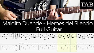 MALDITO DUENDE  Heroes del Silencio Juan Valdivia FULL cover guitarra  TAB [upl. by Zeuqirdor]