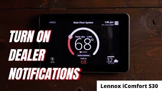 How To Turn On The Dealer Notifications On Your iComfort S30 [upl. by Dianuj]