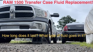 How to Change the Transfer case fluid on a RAM 1500 and what fluid can be used [upl. by Zantos]