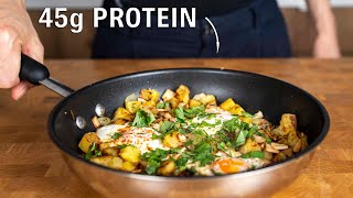 This Healthy Breakfast has 45g of Protein Potato hash [upl. by Ttoille]