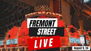 Las Vegas LIVE  Fremont Experience The Most INSANE Street Party [upl. by Sylvan859]