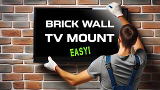 Mounting TV on brick wall with Tapcon concrete screws [upl. by Asiel]