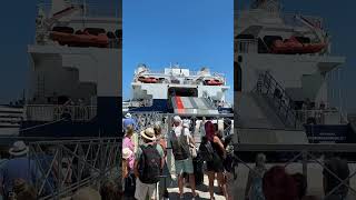 SeaJet Champion docking at Syros greekislands europeantravel ferry ry [upl. by Ybocaj299]