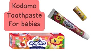 Kodomo baby toothpaste review  best baby toothpaste [upl. by Gosnell]