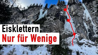 Nur für Wenige  Dolomiten Eisklettern im Februar 24 mit AlpineFex [upl. by Yelssew]